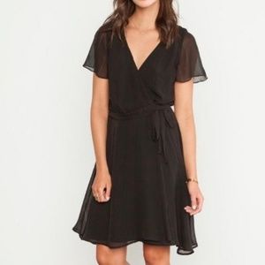 Amour vert silk wrap dress